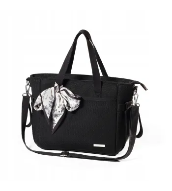 TORBA DLA MAMY SPACEROWA ORGANIZER DO WÓZKA Czarna CARMEN Babyono 1571/01