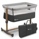 Łóżeczko dostawne LIONELO Leonie Grey Stone z materacem i torbą