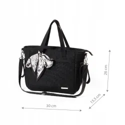 TORBA DLA MAMY SPACEROWA ORGANIZER DO WÓZKA Czarna CARMEN Babyono 1571/01