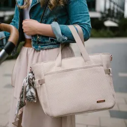 TORBA DLA MAMY SPACEROWA ORGANIZER DO WÓZKA beżowa CARMEN Babyono 1571/02