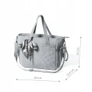 TORBA DLA MAMY SPACEROWA ORGANIZER DO WÓZKA Szara CARMEN Babyono 1571/03