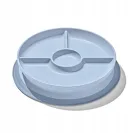 OXO Talerzyk dzielony z silikonową przyssawką Dusk