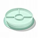 OXO Talerzyk dzielony z silikonową przyssawką Opal