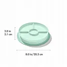 OXO Talerzyk dzielony z silikonową przyssawką Opal