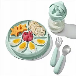 OXO Talerzyk dzielony z silikonową przyssawką Opal