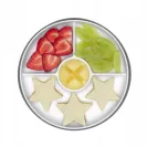 OXO Talerzyk dzielony z silikonową przyssawką Grey