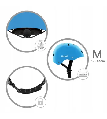 KASK Kidwell ORIX II  rower hulajnoga rolki deskorolka  Blue M