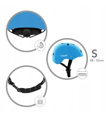 KASK Kidwell ORIX II  rower hulajnoga rolki deskorolka  Blue S