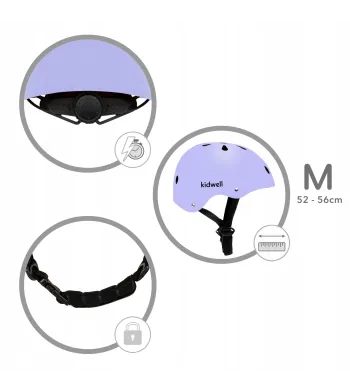 KASK Kidwell ORIX II  rower hulajnoga rolki deskorolka  Violet M