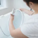 Angelcare leżaczek do kąpieli niebieski