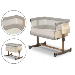 Łóżeczko dostawne Lionelo Leonie Beige Sand 3w1 Łóżeczko dostawne Lionelo Leonie Beige Sand 3w1
