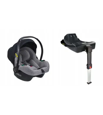 Fotelik samochodowy Avionaut Cosmo Smart 0-13 kg szary + baza Dock 2