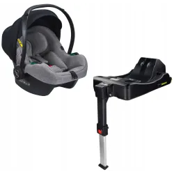 Fotelik samochodowy Avionaut Cosmo Smart 0-13 kg szary + baza Dock 2