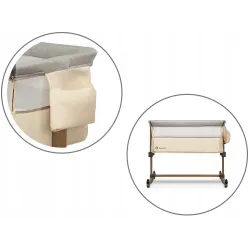 Łóżeczko dostawne Lionelo Leonie Beige Sand 3w1 Łóżeczko dostawne Lionelo Leonie Beige Sand 3w1