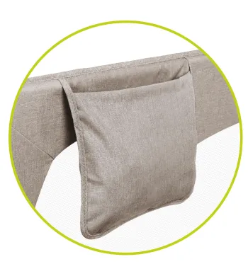 Barierka BRAMKA ZABEZPIECZAJĄCA do łóżka WYSOKA 150x66cm BEŻ Lionelo Beige