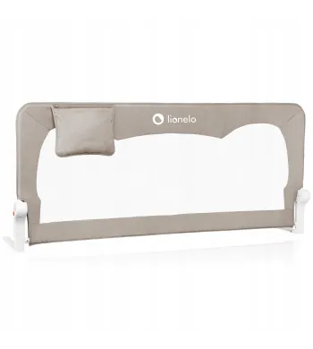 Barierka BRAMKA ZABEZPIECZAJĄCA do łóżka WYSOKA 150x66cm BEŻ Lionelo Beige