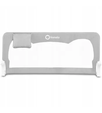 Barierka BRAMKA ZABEZPIECZAJĄCA do łóżka WYSOKA 150x66cm BEŻ Lionelo Grey Melange