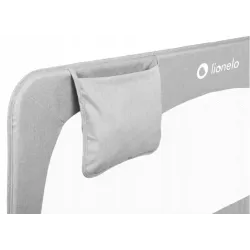 Barierka BRAMKA ZABEZPIECZAJĄCA do łóżka WYSOKA 150x66cm BEŻ Lionelo Grey Melange