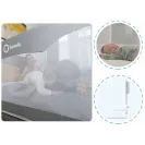 Barierka BRAMKA ZABEZPIECZAJĄCA do łóżka WYSOKA 150x66cm BEŻ Lionelo Grey Melange