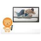 Barierka BRAMKA ZABEZPIECZAJĄCA do łóżka WYSOKA 150x66cm BEŻ Lionelo Grey Melange