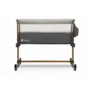 Łóżeczko dostawne LIONELO Leonie Grey Stone z materacem i torbą