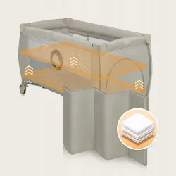 Lionelo łóżeczko turystyczne Stefi Plus Beige Cappucino Lionelo łóżeczko turystyczne Stefi Plus Beige Cappucino