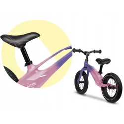 Rowerek biegowy Lionelo Bart Air pompowane koła 2-6 lat  Pink Violet