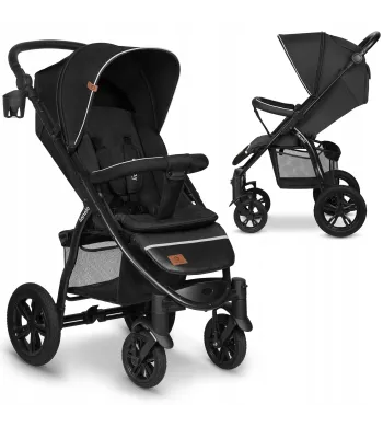Lionelo Annet Tour wózek spacerowy Black Carbon