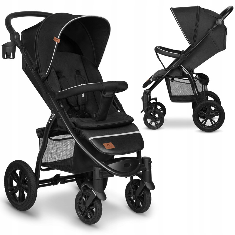 Lionelo Annet Tour wózek spacerowy Black Carbon