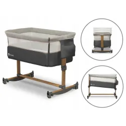 Łóżeczko dostawne LIONELO Leonie Grey Stone z materacem i torbą Łóżeczko dostawne LIONELO Leonie Grey Stone z materacem i torbą