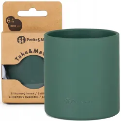 PETITE&MARS Kubek silikonowy Take&Match 200ml Misty Green