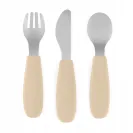 PETITE&MARS Sztućce dla dzieci ze stali nierdzewnej Desert Sand