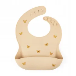 PETITE&MARS śliniak silikonowy Sand PETITE&MARS śliniak silikonowy Sand