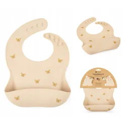 PETITE&MARS śliniak silikonowy Sand PETITE&MARS śliniak silikonowy Sand