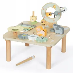 DREWNIANY STOLIK EDUKACYJNY MUZYCZNY GREEN MAM156