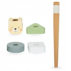 DREWNIANY STOLIK EDUKACYJNY MUZYCZNY GREEN MAM156