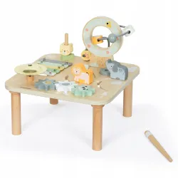DREWNIANY STOLIK EDUKACYJNY MUZYCZNY GREEN MAM156