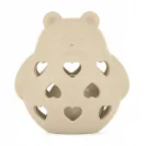 PETITE&MARS Silikonowa zabawka z grzechotką Bear Basil Desert Sand