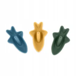 Petite&Mars Sharks - silikonowe zabawki do kąpieli 3szt Petite&Mars Sharks - silikonowe zabawki do kąpieli 3szt