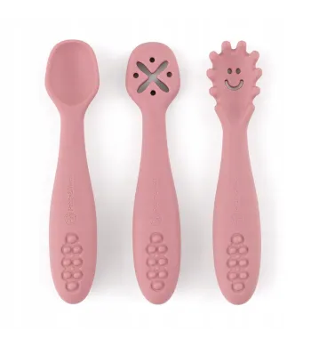 petite zes. łyż 3szt Dusty Rose
