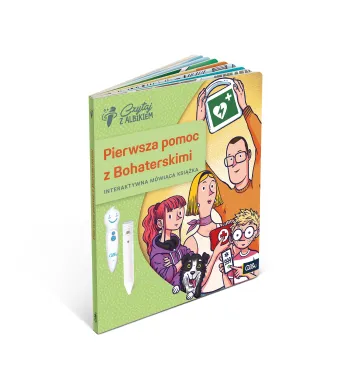 Czytaj z Albikiem.  Książka Pierwsza Pomoc