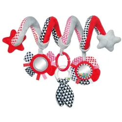 CANPOL Zawieszka SPIRALA Zigzag czerwono-szara 68/063