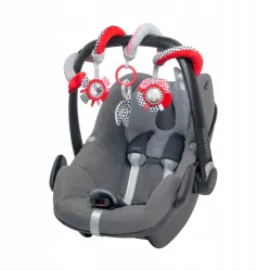 CANPOL Zawieszka SPIRALA Zigzag czerwono-szara 68/063