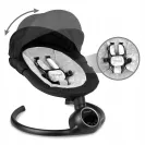 Bujaczek  leżaczek elektryczny 2w1 REVE pilot aplikacja black/silver