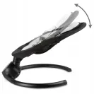 Bujaczek  leżaczek elektryczny 2w1 REVE pilot aplikacja black/silver