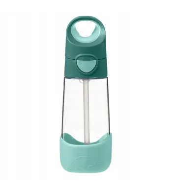 B.BOX BIDON BUTELKA TRITANOWA DO PICIA ZE SŁOMKĄ  450ML Emerald Forest