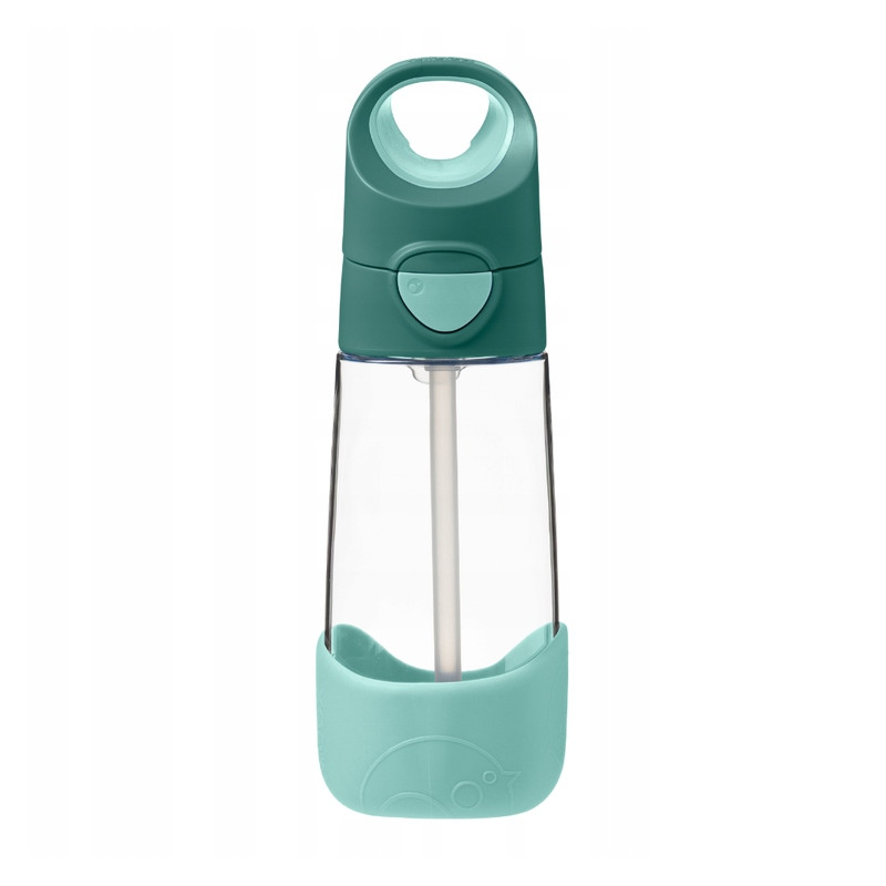 B.BOX BIDON BUTELKA TRITANOWA DO PICIA ZE SŁOMKĄ  450ML Emerald Forest
