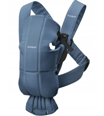 BABYBJORN MINI WOVEN - NOSIDEŁKO, NIEBIESKI / VINTAGE INDIGO
