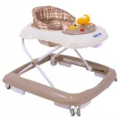Chodzik Baby Mix z kierownicą i silikonowymi kółkami beige