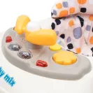 Chodzik Baby Mix z kierownicą i silikonowymi kółkami beige